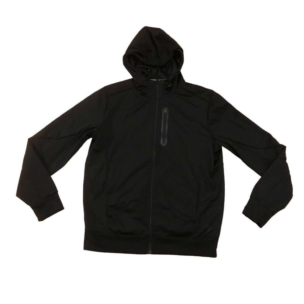 Mondetta Outdoor Project Mens Black Medium Hooded Jacket Wind Water Resistant